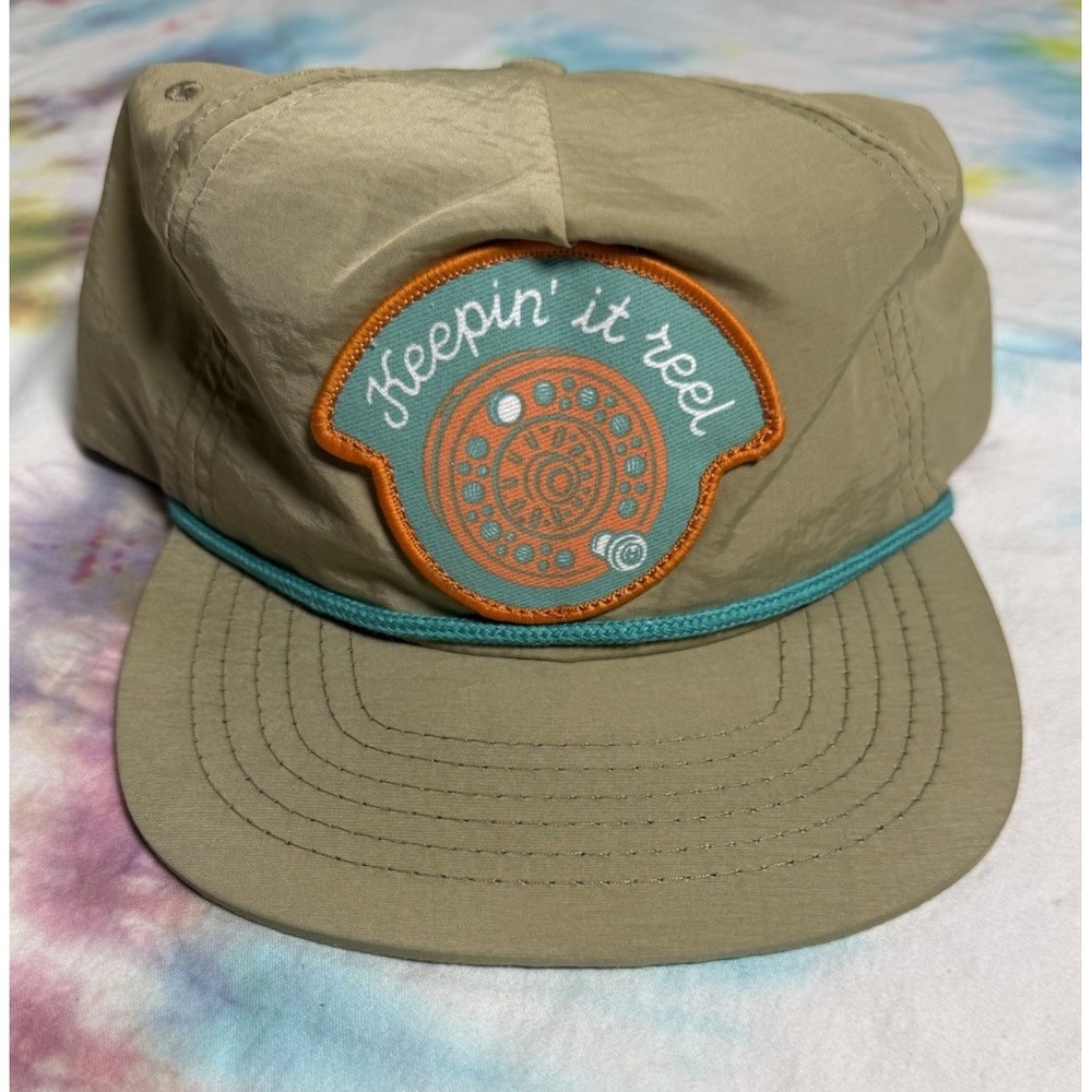 Sendero Provisions Co Hat Cap Snapback Khaki Keepin It Reel Rope Mens OS